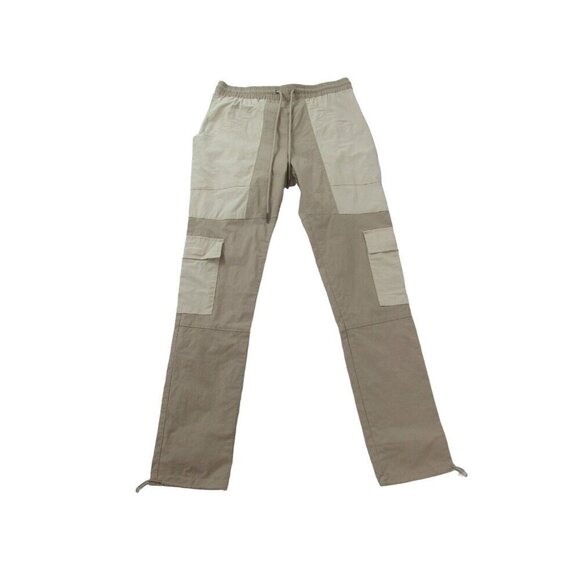 Pacsun Cargo‎ Pants Mens Small Beige Cotton Straight Leg Drawstring Outdoor - Picture 1 of 13